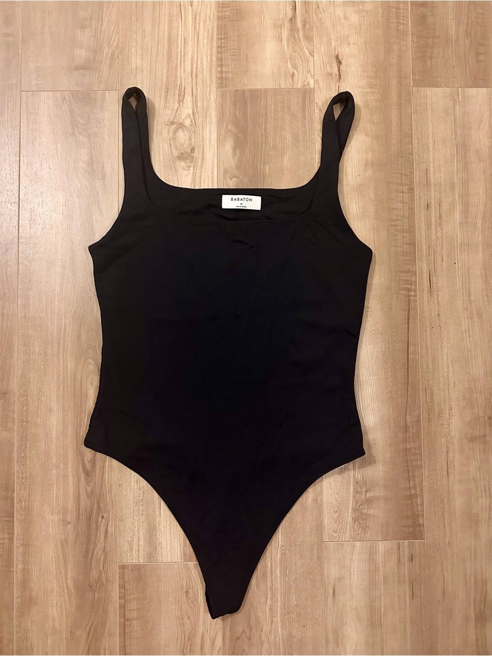 Babaton Black Scoop-Neck Contour Bodysuit